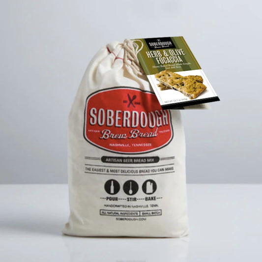 Soberdough - Herb & Olive Focaccia Artisan Brew Bread